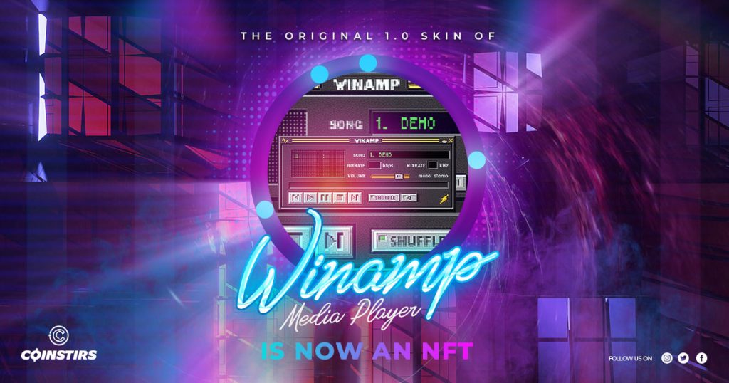 The Original 1.0 Skin of Winamp Media Player is Now an NFT